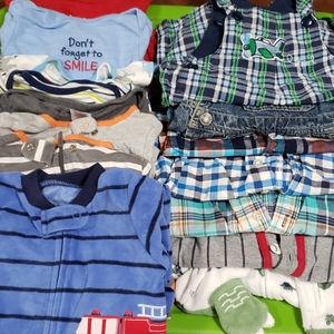 6 months boys carters and gerber outfits